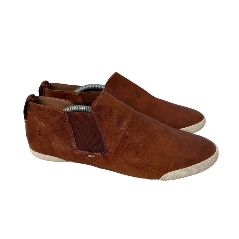 Frye Melanie Chelsea Shoes Women’s Size 7 M Slip On Brown Leather Ankle